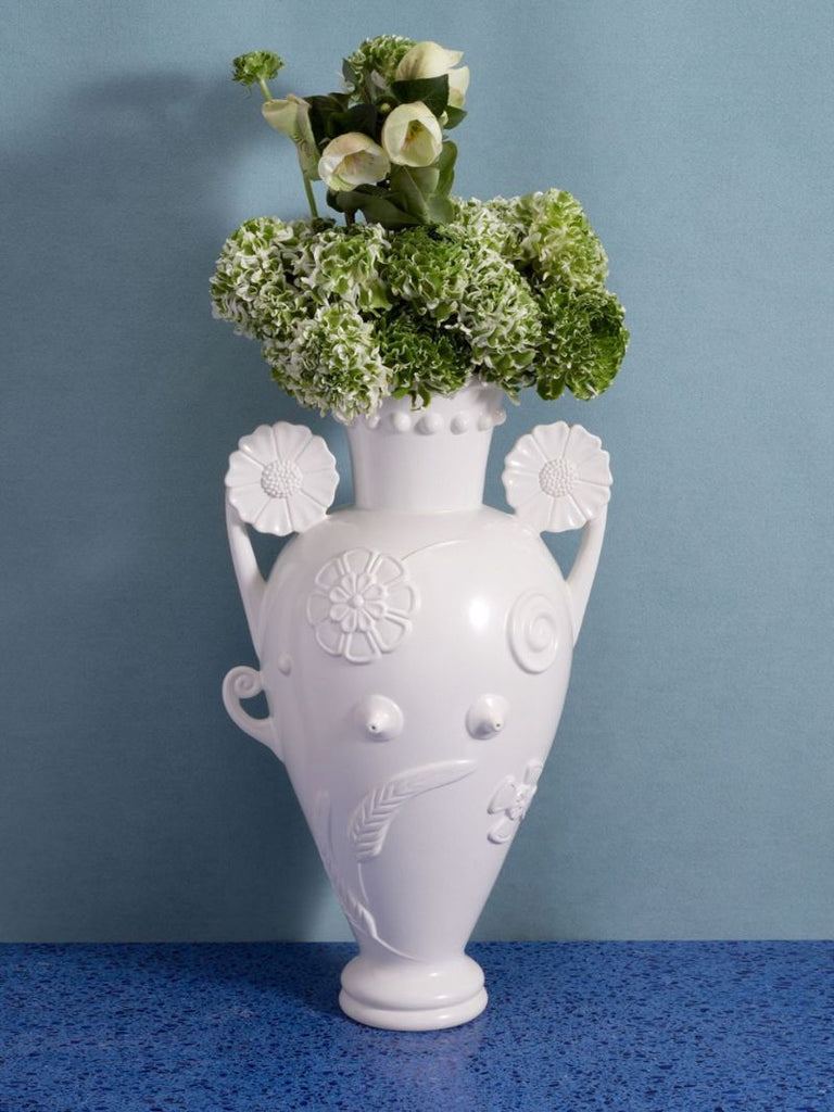 White Pantheon Persephone Porcelain Vase