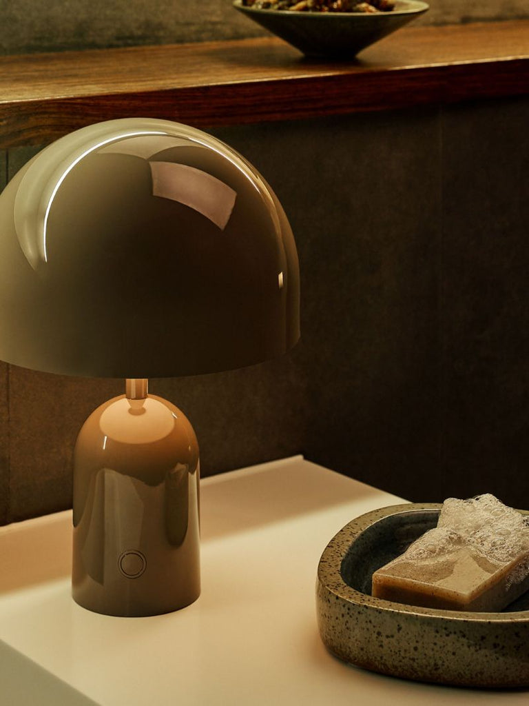 Grey Bell Table Lamp
