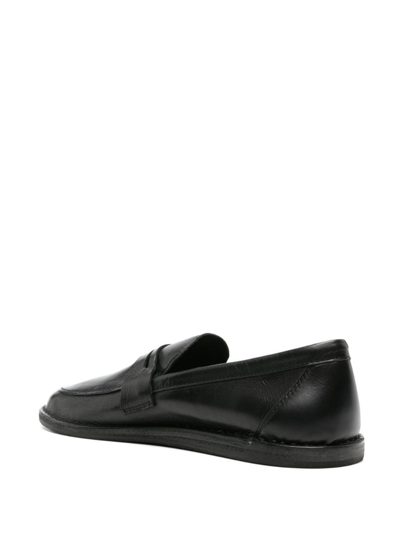 Black Cary Leather Penny Loafers