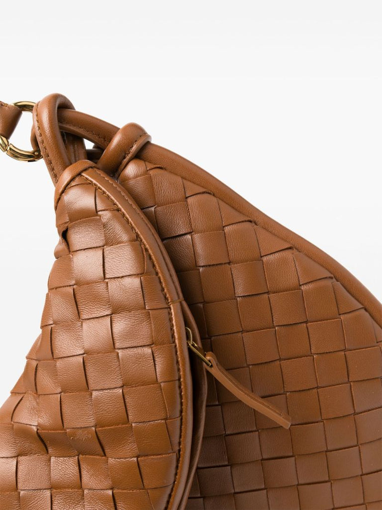 Brown Gemelli Leather Shoulder Bag