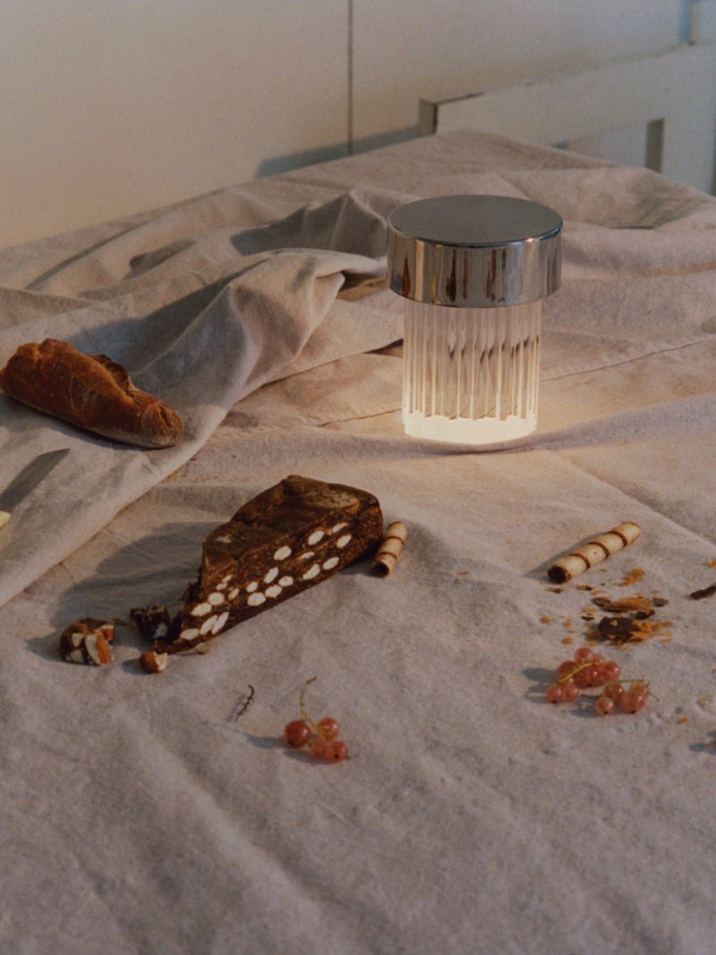 Silver-tone Last Order Lamp