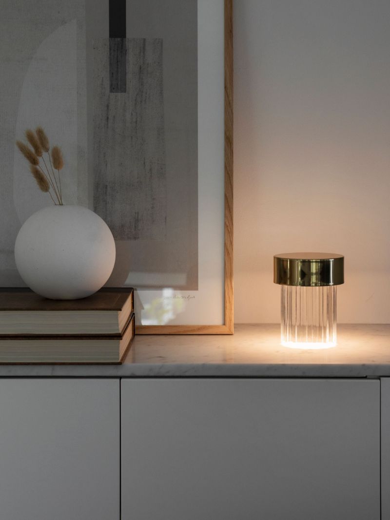 Silver-tone Last Order Lamp