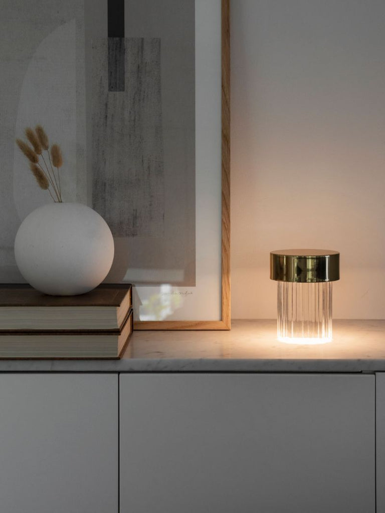 Silver-tone Last Order Lamp