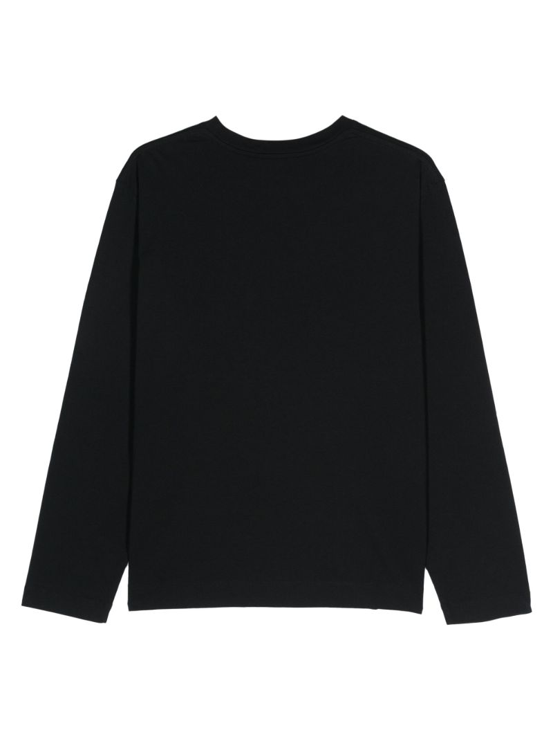 Black Graphic-print Cotton T-shirt