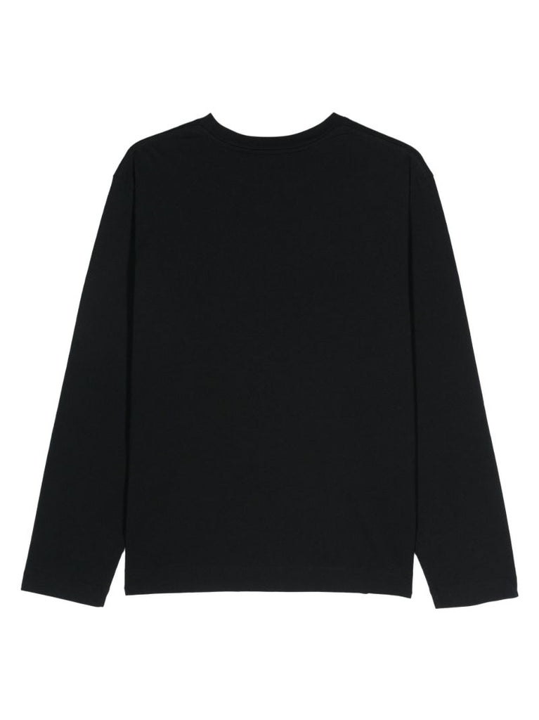 Black Graphic-print Cotton T-shirt