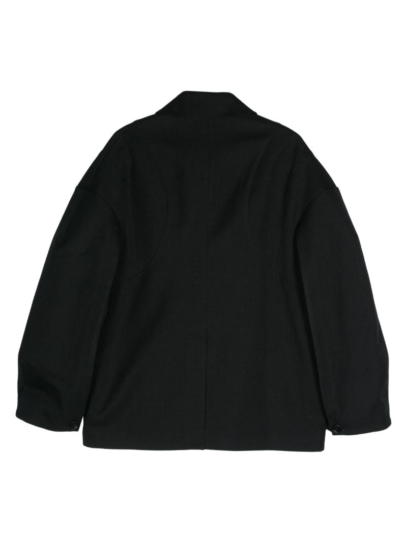 Black Long-sleeve Shirt Jacket
