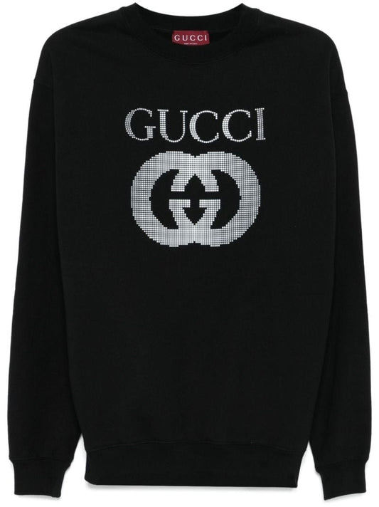 Rhinestone Logo Sweatshirt