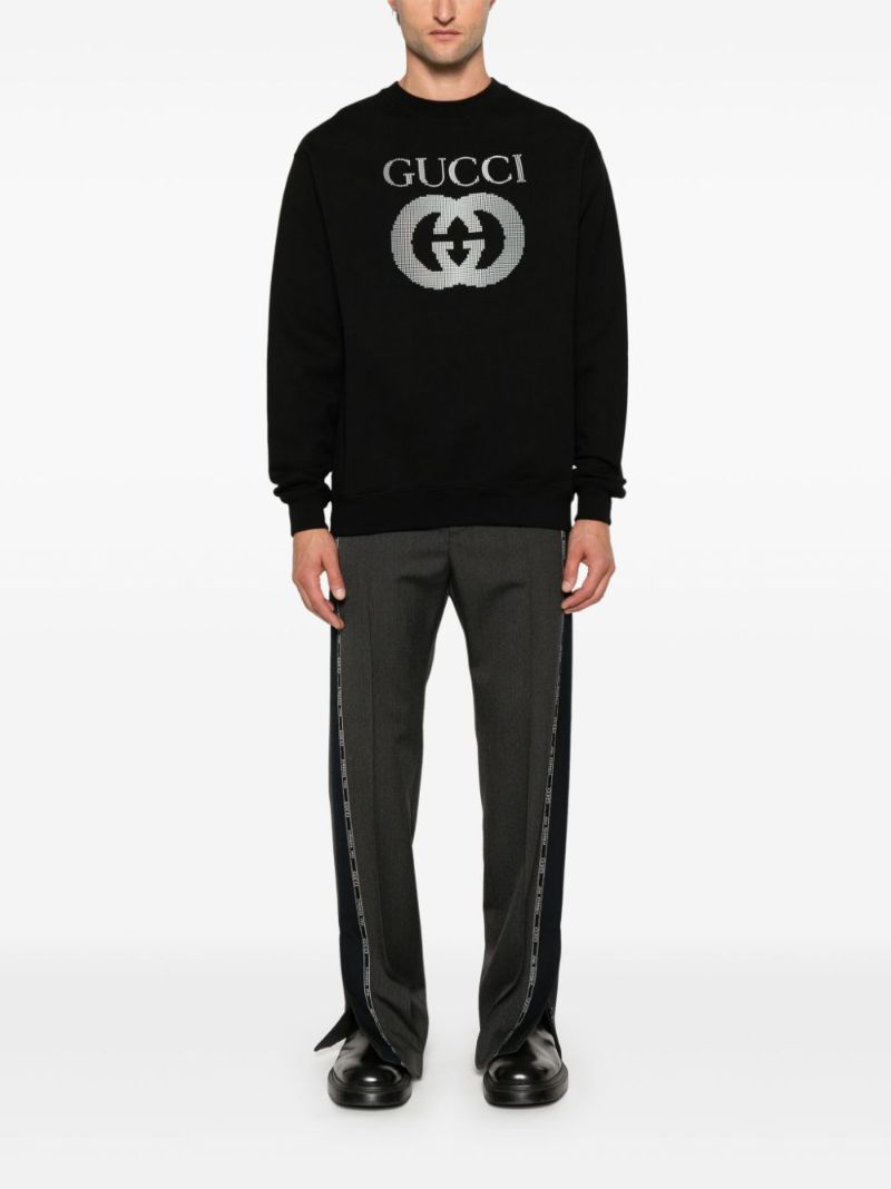 Rhinestone Logo Sweatshirt