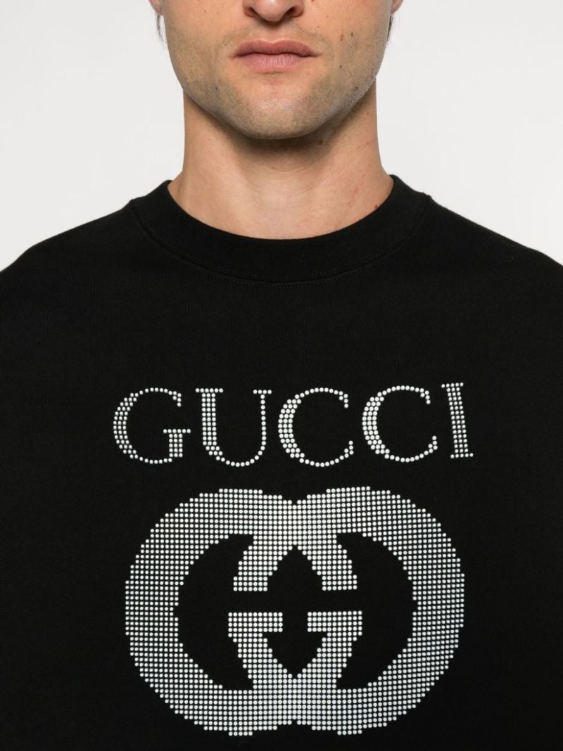 Rhinestone Logo Sweatshirt