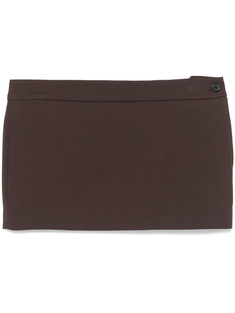 Brown Wool Skirt