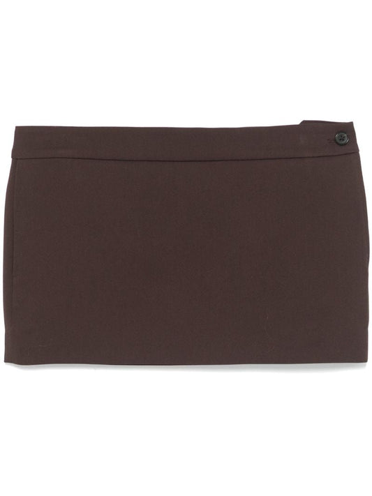 Brown Wool Skirt