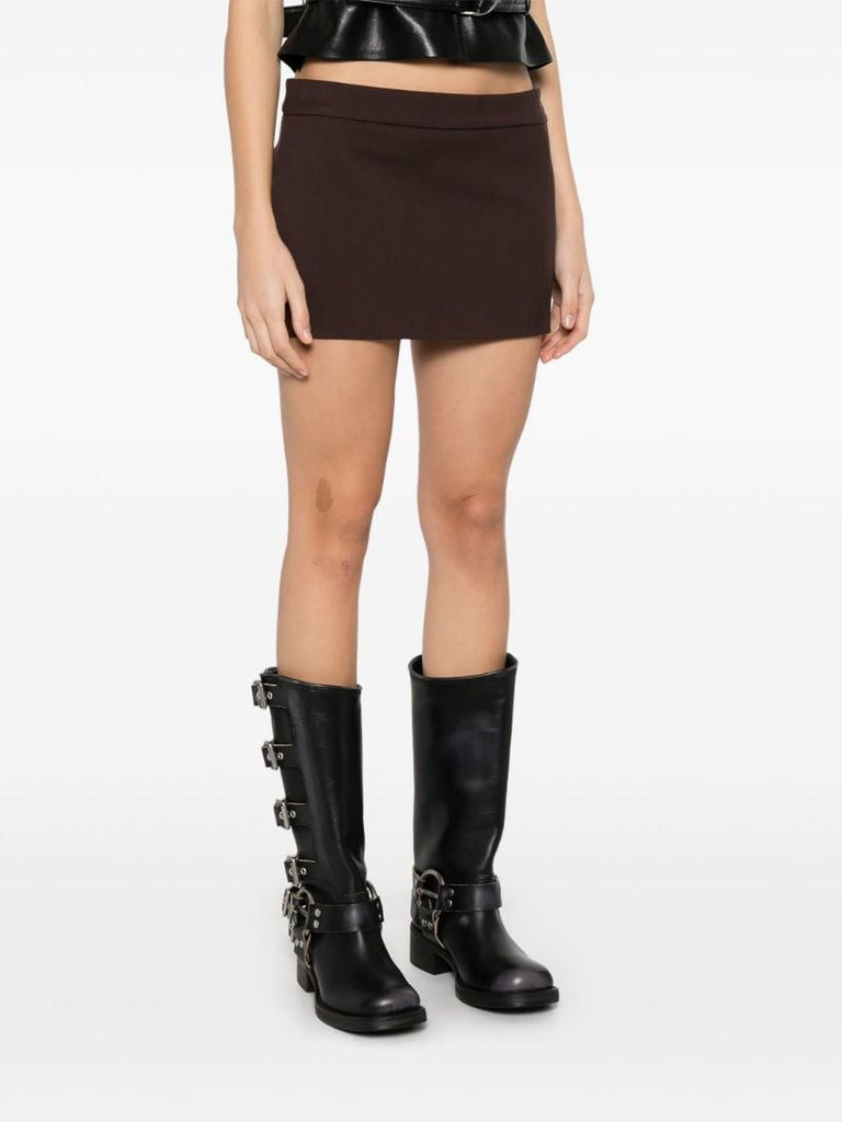 Brown Wool Skirt