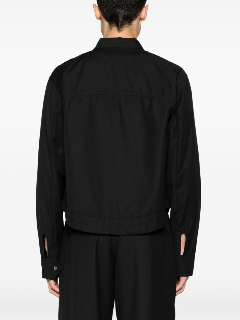Black Cutaway Collar Shirt