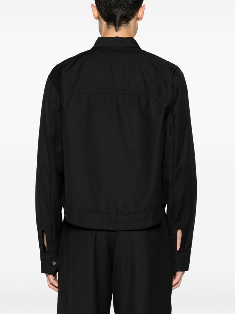 Black Cutaway Collar Shirt