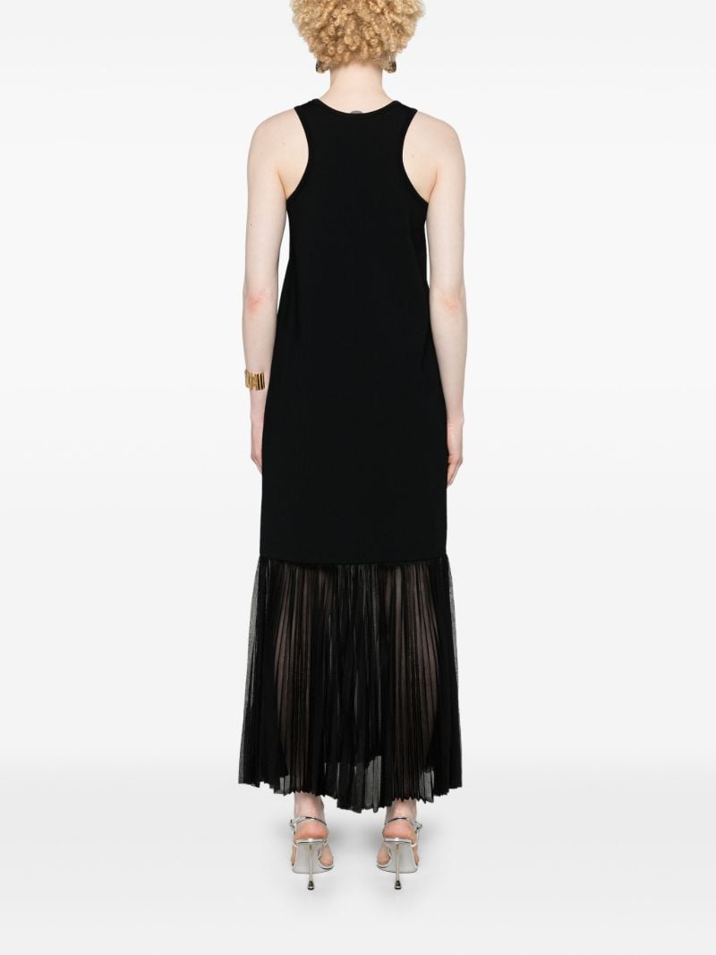 Black PlissÃ_x0083_Â© Knitted Midi Dress