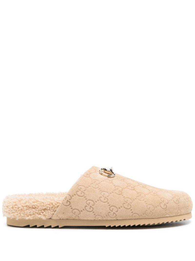 Neutral Horsebit Mules