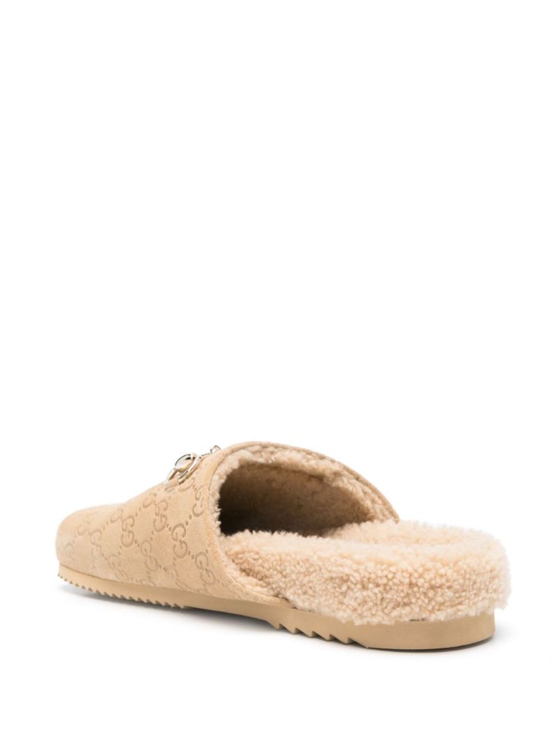 Neutral Horsebit Mules
