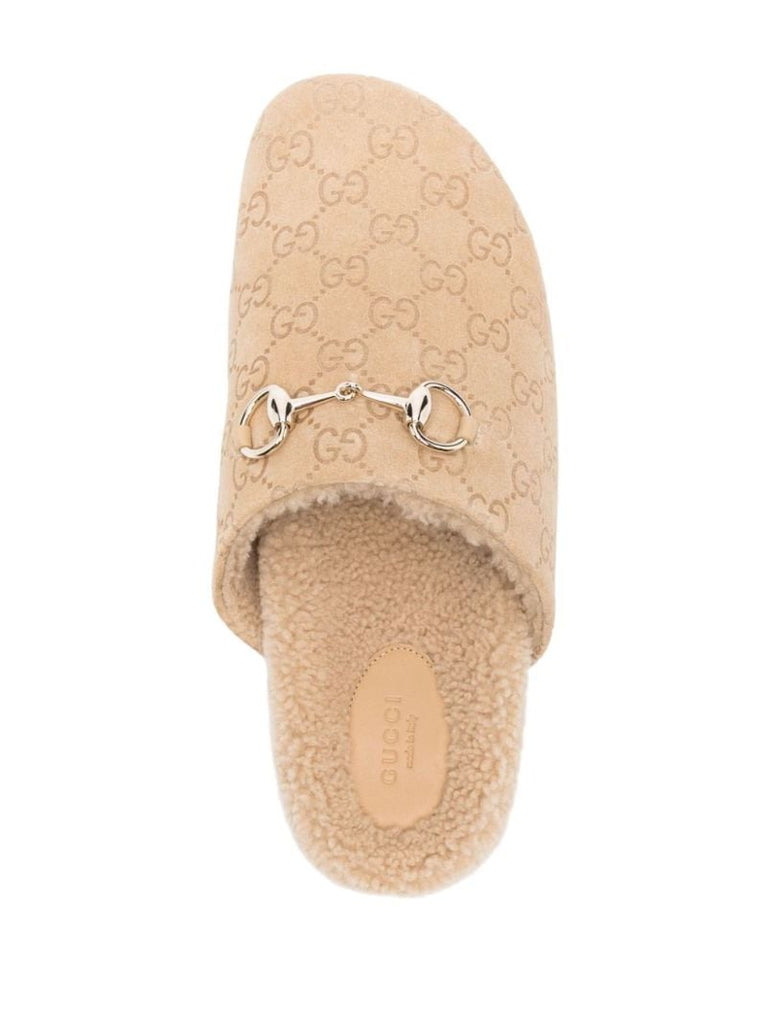 Neutral Horsebit Mules