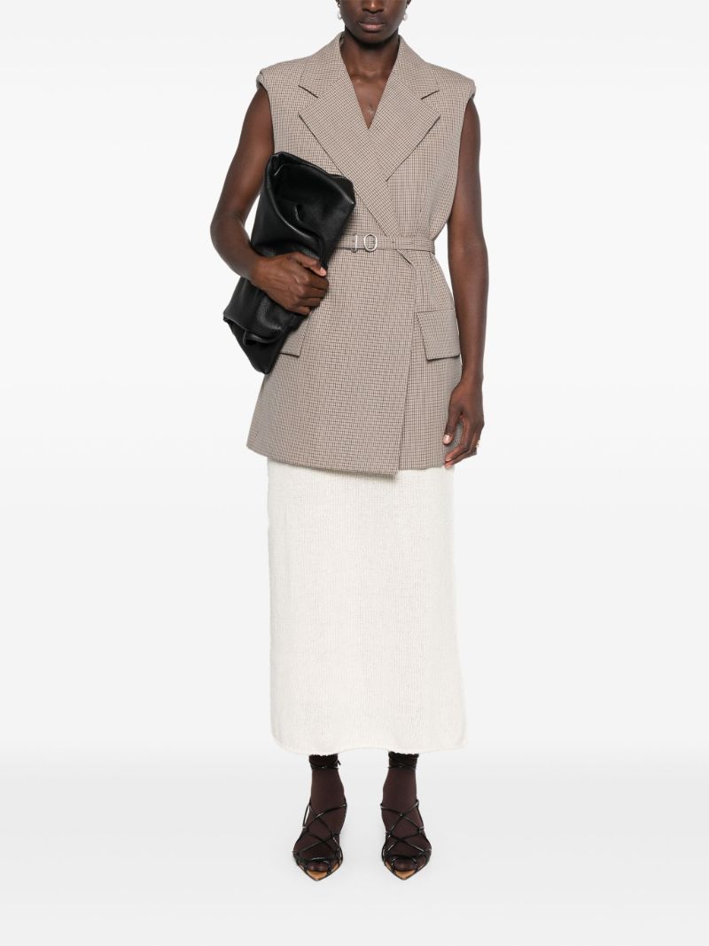 Check Wool Waistcoat