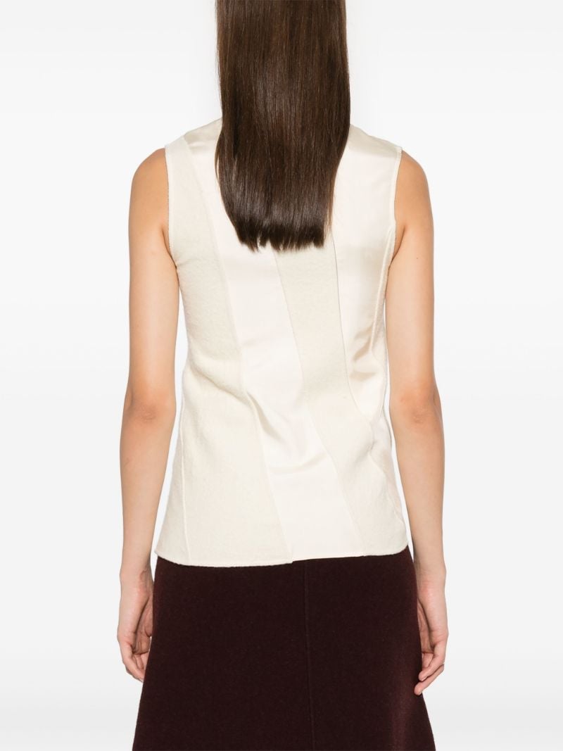 Panelled Crew-neck Tank Top