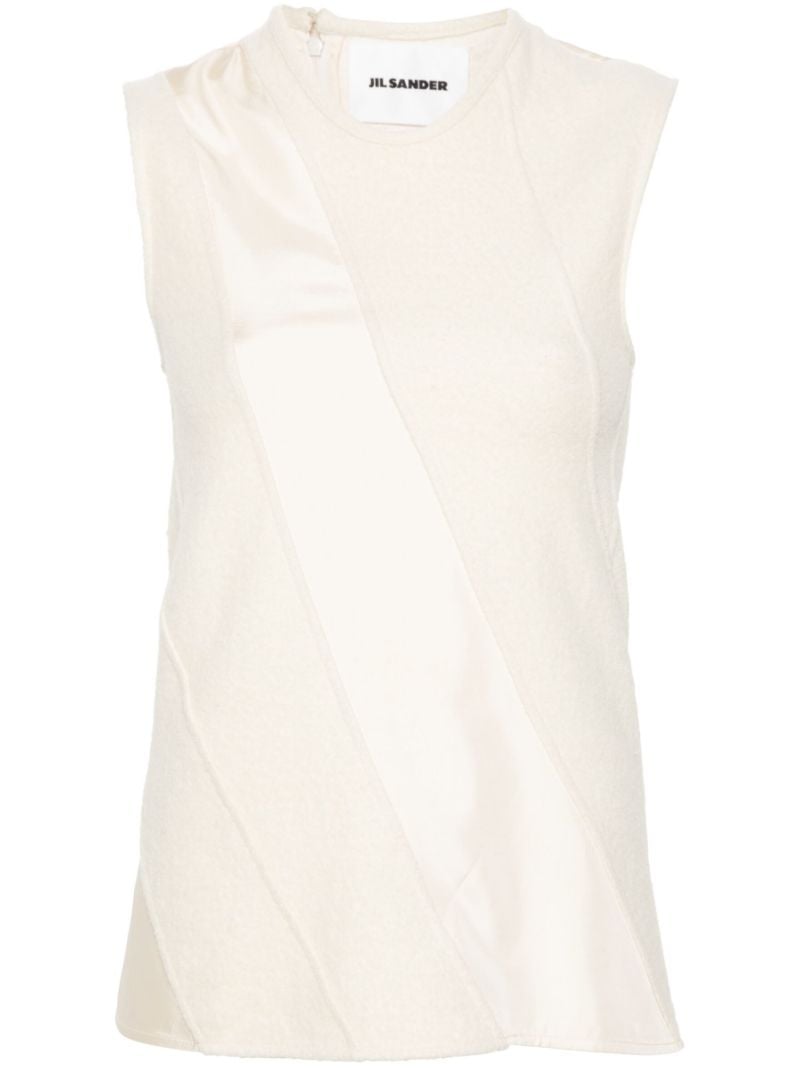 Panelled Crew-neck Tank Top