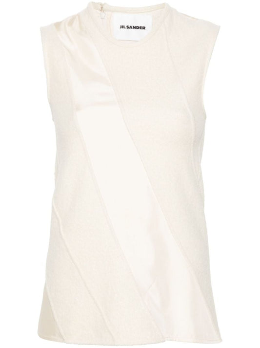 Panelled Crew-neck Tank Top
