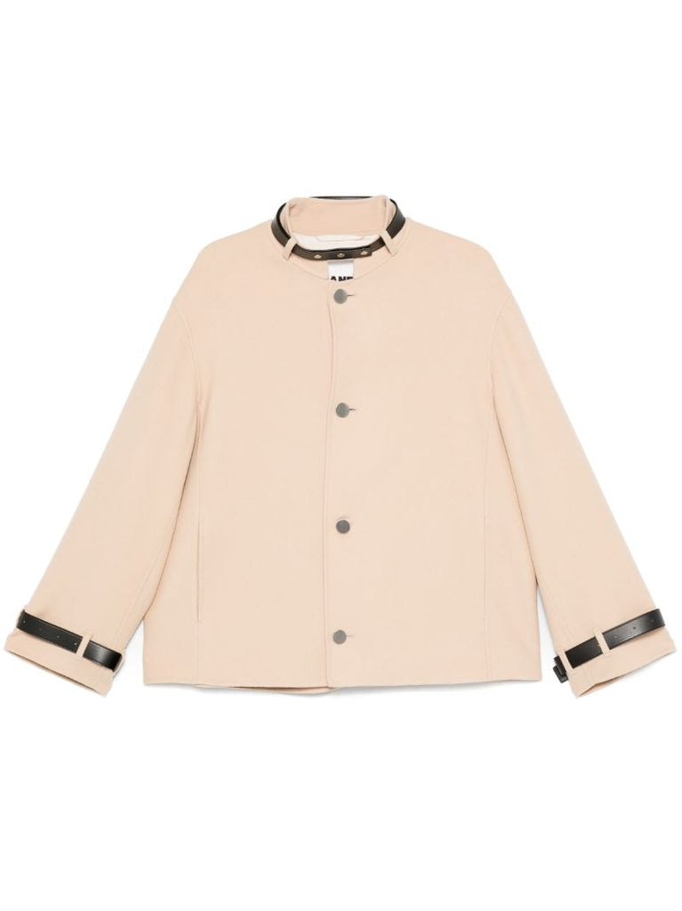 Leather-strap Coat