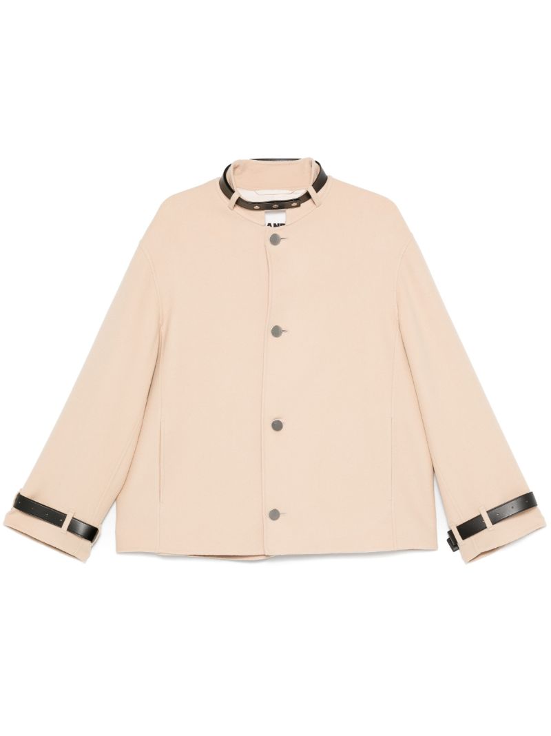 Leather-strap Coat