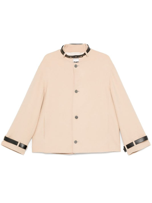 Leather-strap Coat