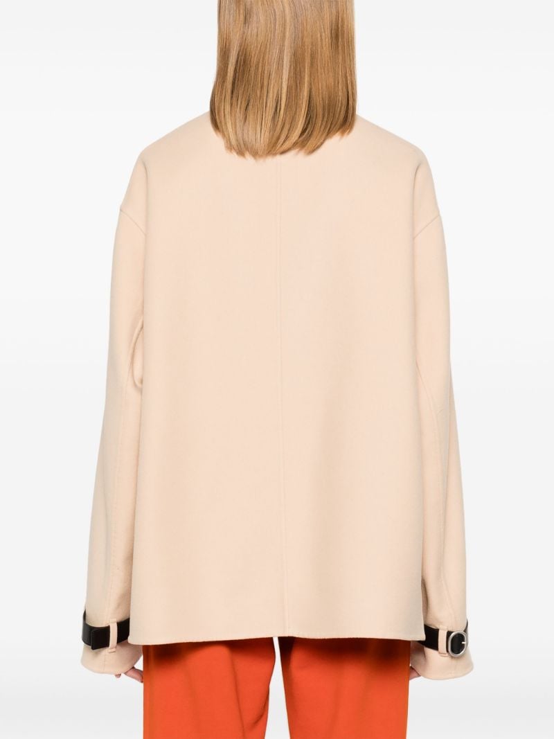 Leather-strap Coat