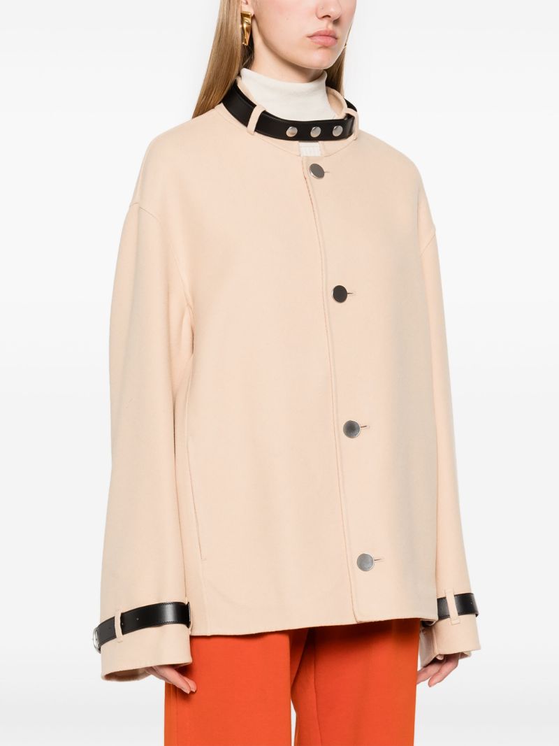 Leather-strap Coat