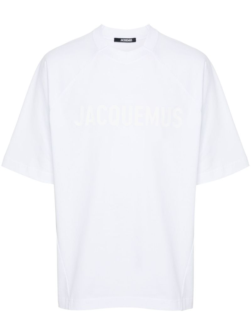 White Le T-shirt Typo Cotton T-shirt