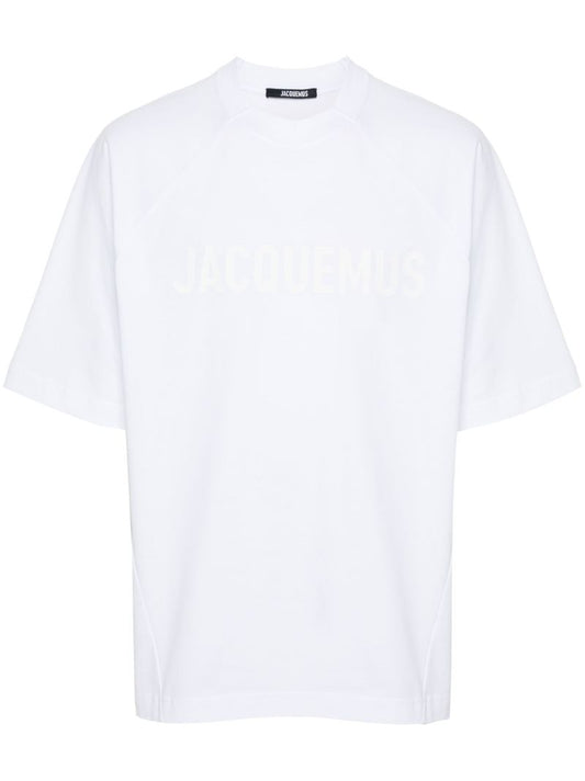 White Le T-shirt Typo Cotton T-shirt