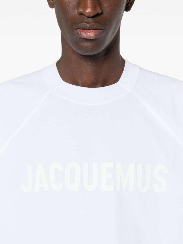 White Le T-shirt Typo Cotton T-shirt