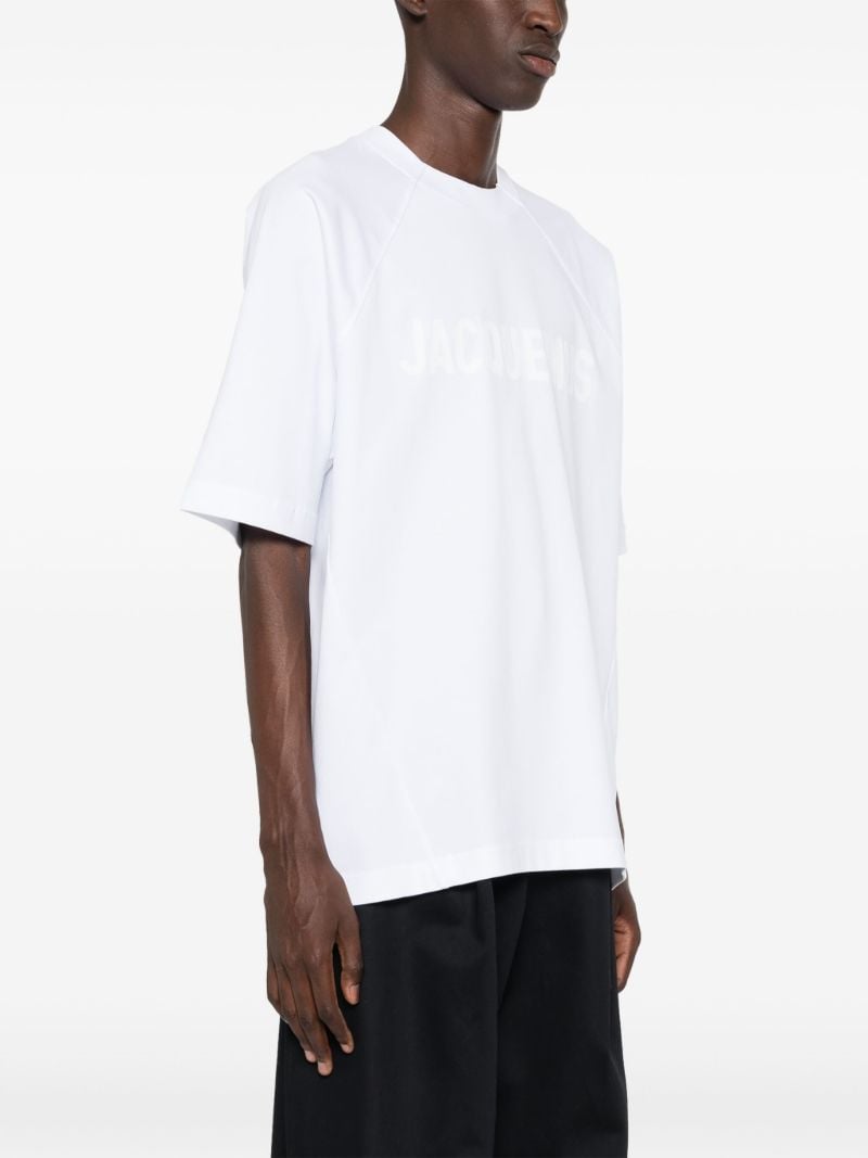 White Le T-shirt Typo Cotton T-shirt