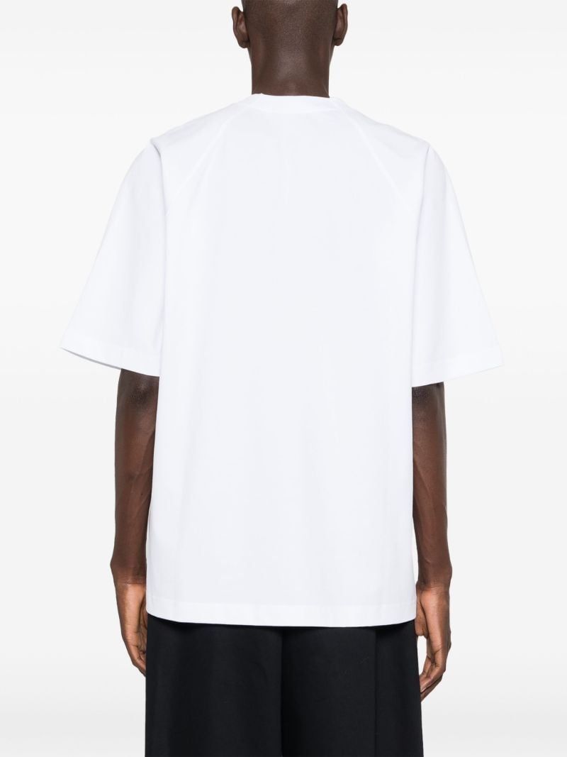 White Le T-shirt Typo Cotton T-shirt