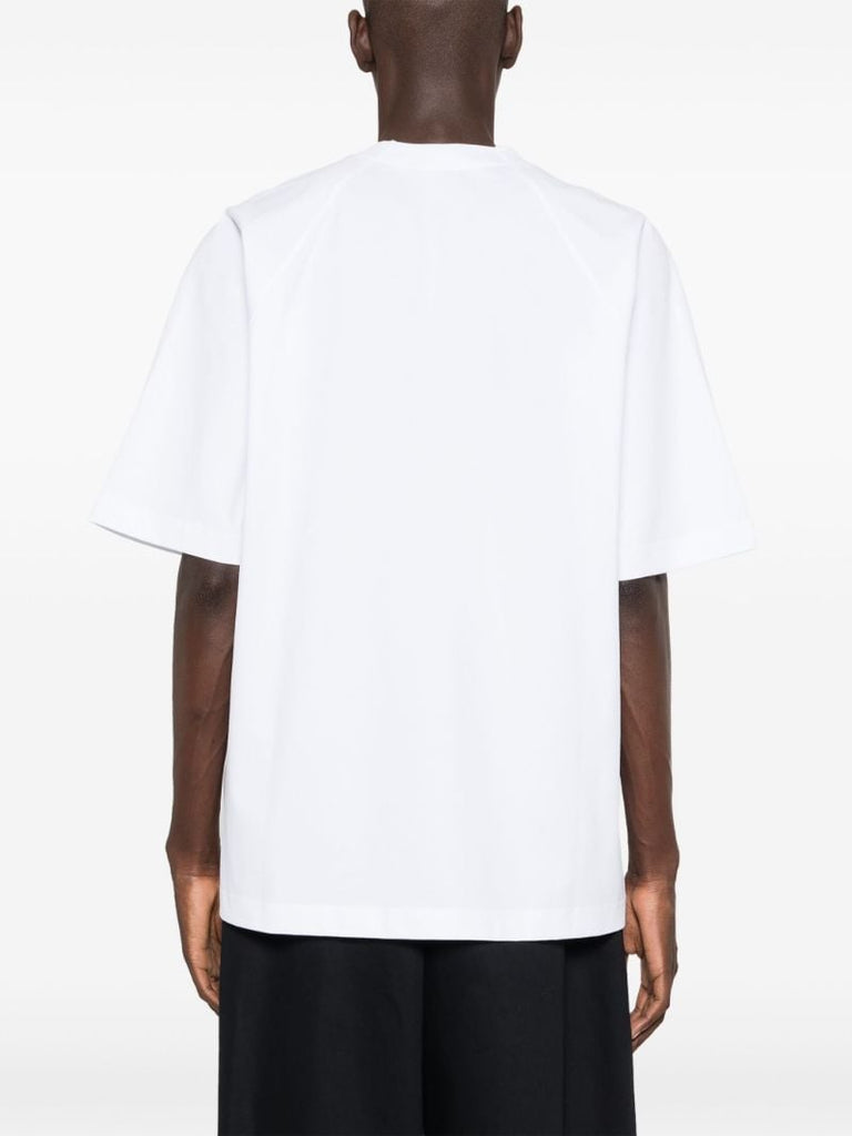 White Le T-shirt Typo Cotton T-shirt