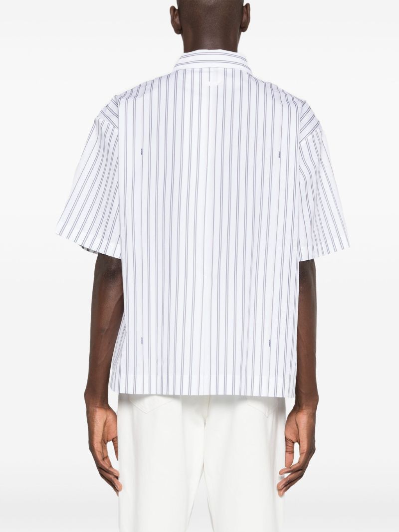 White La Chemise Manches Courte Cotton Shirt