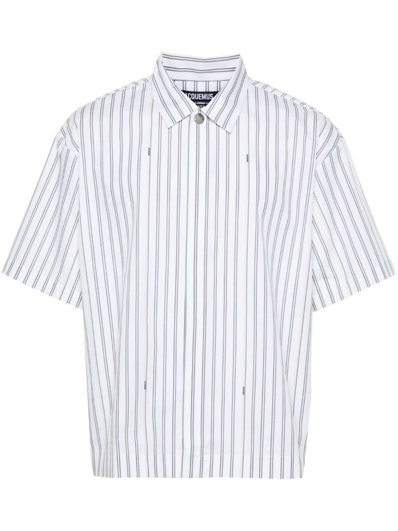 White La Chemise Manches Courte Cotton Shirt