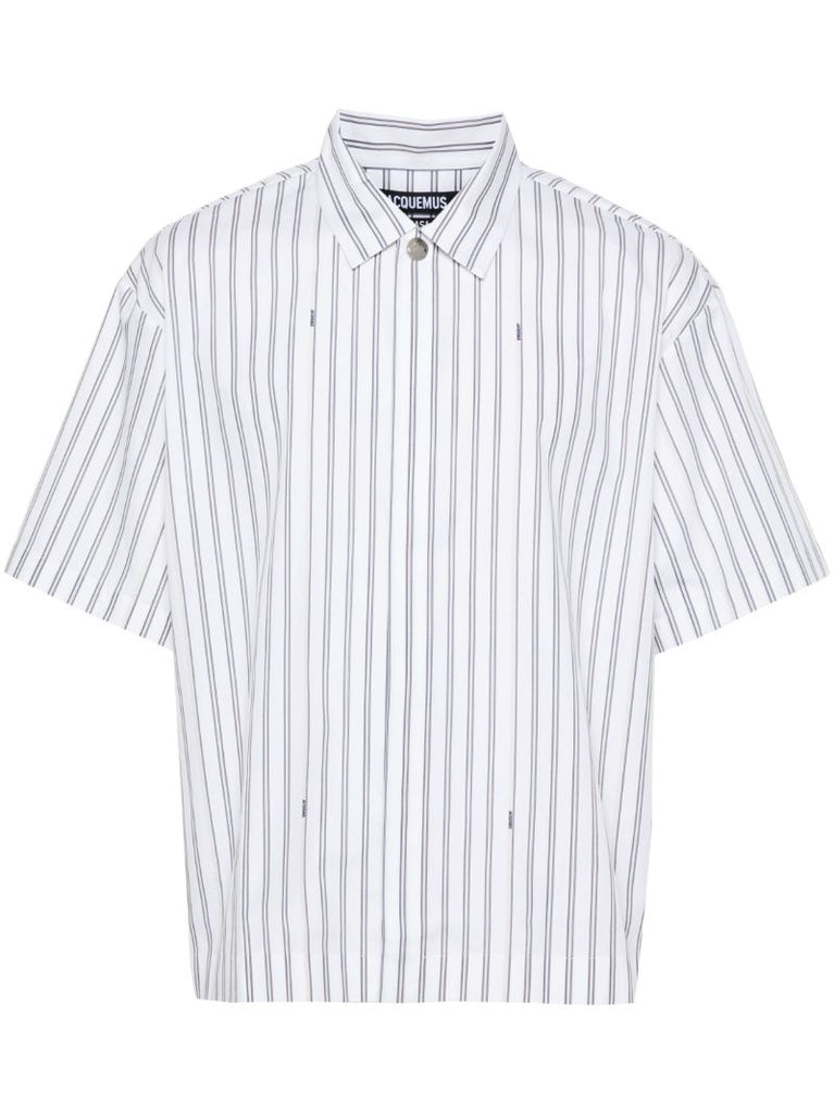 White La Chemise Manches Courte Cotton Shirt