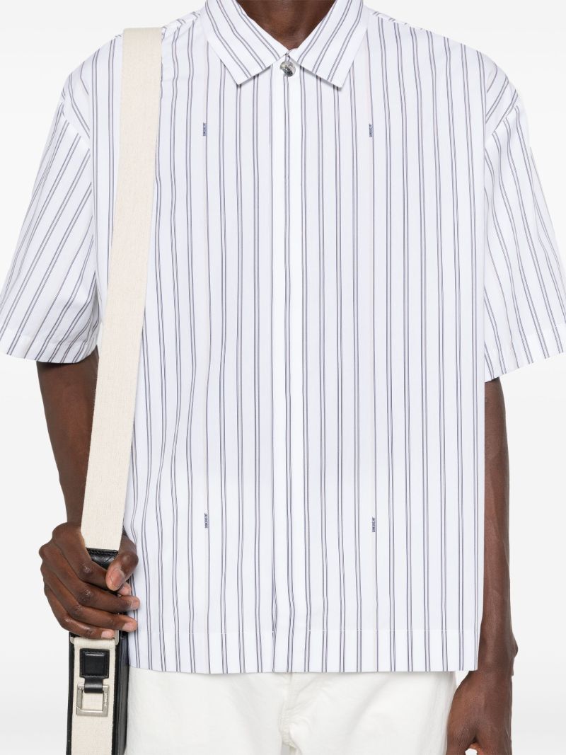 White La Chemise Manches Courte Cotton Shirt