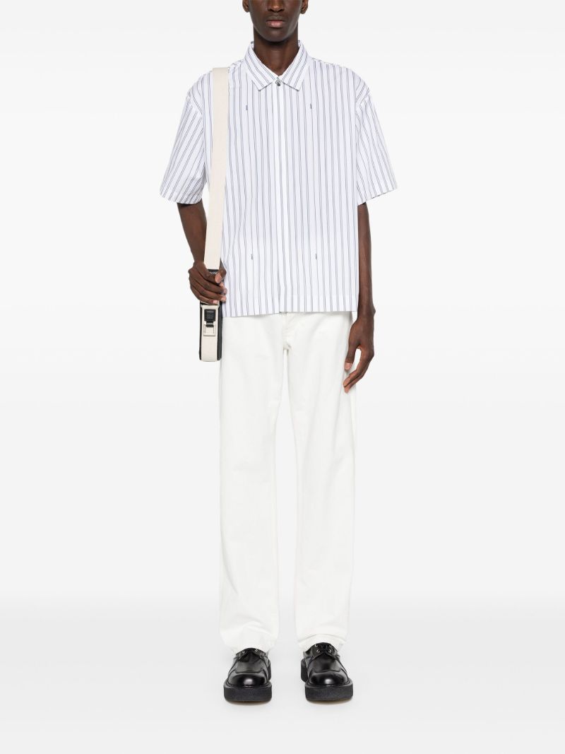 White La Chemise Manches Courte Cotton Shirt