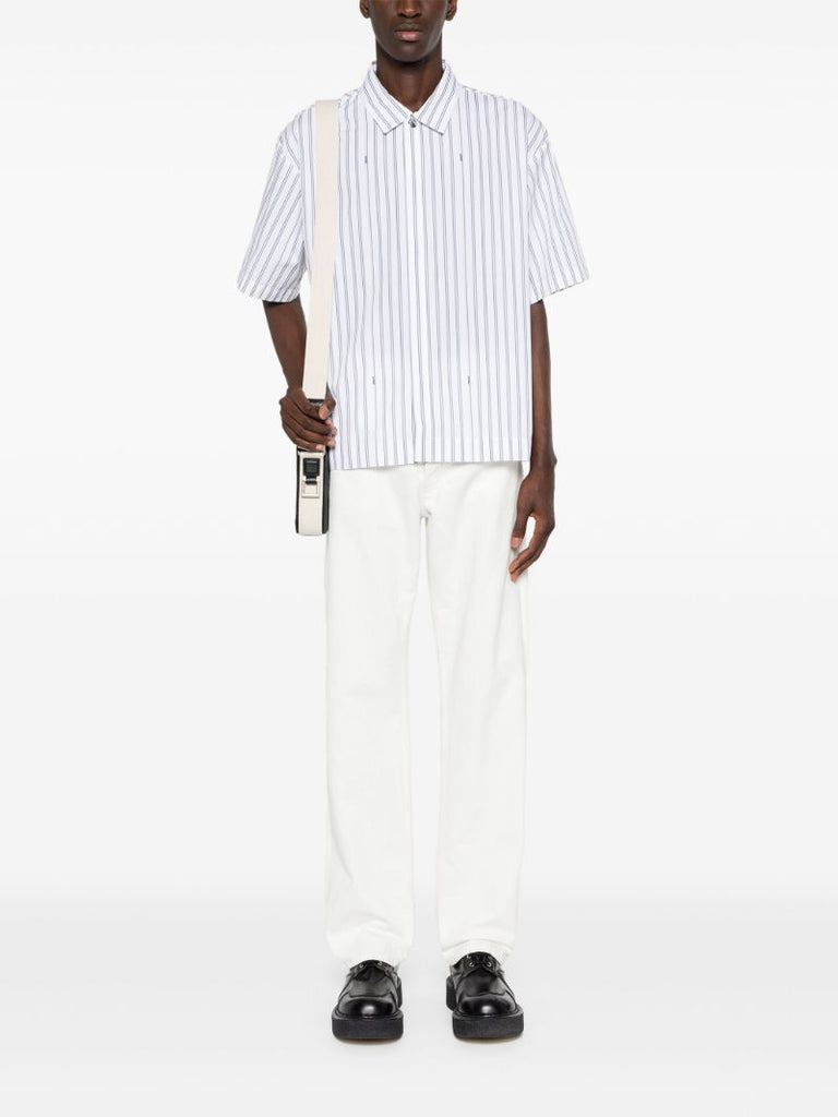 White La Chemise Manches Courte Cotton Shirt