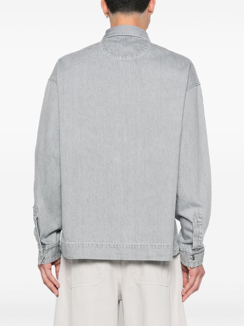 Grey La De-nÃ_x0083_Â®mes Denim Shirt