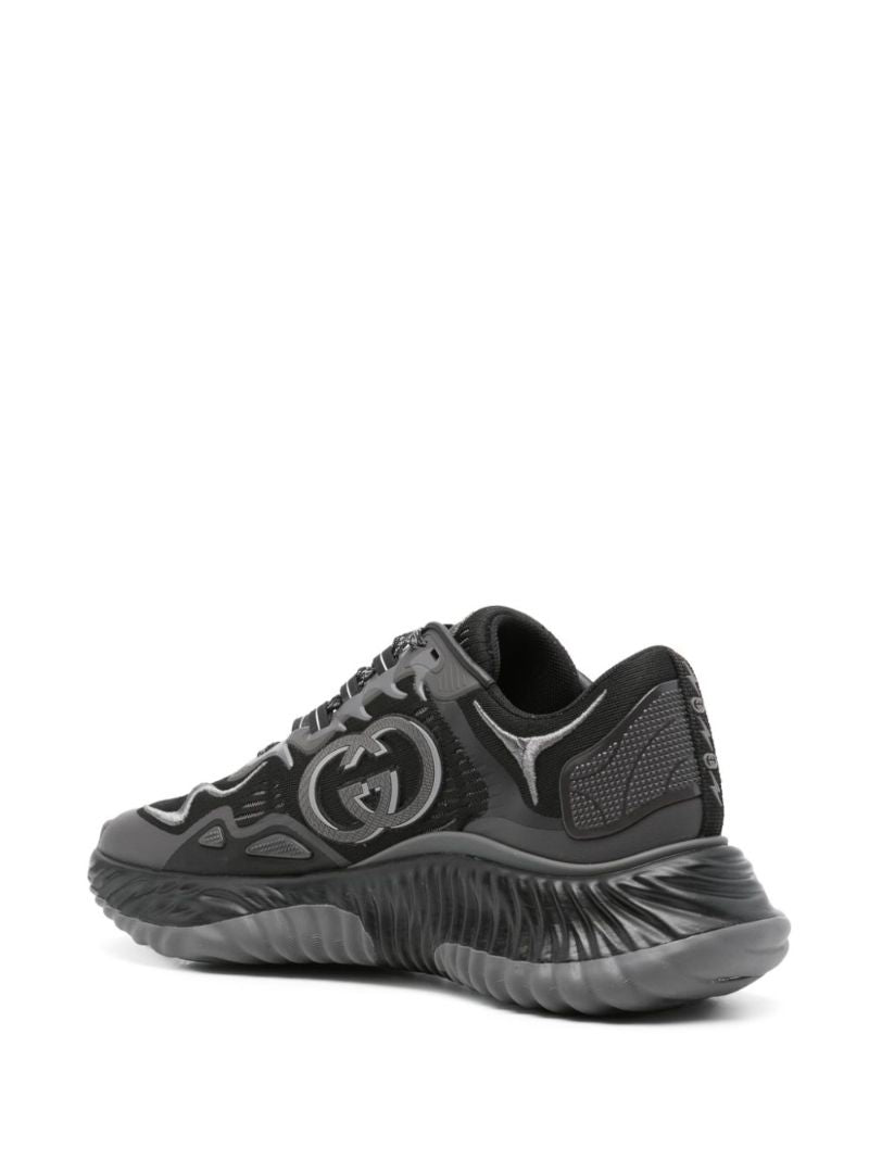 Black Ripple Sneakers