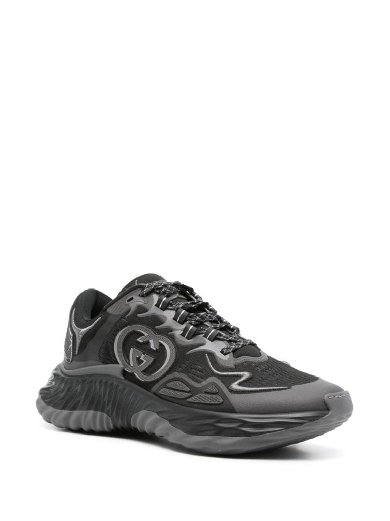 Black Ripple Sneakers