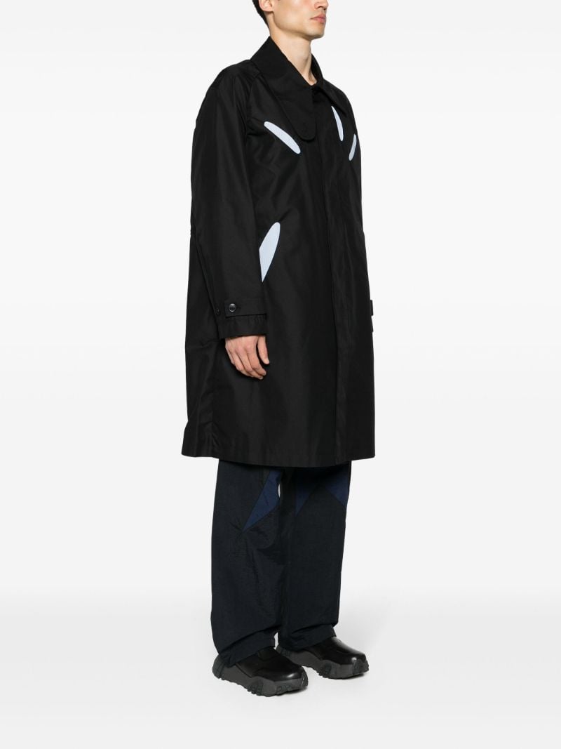 Black Panelled Lightweight Coat