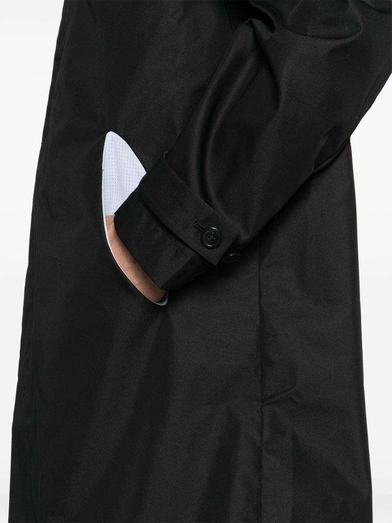 Black Panelled Lightweight Coat