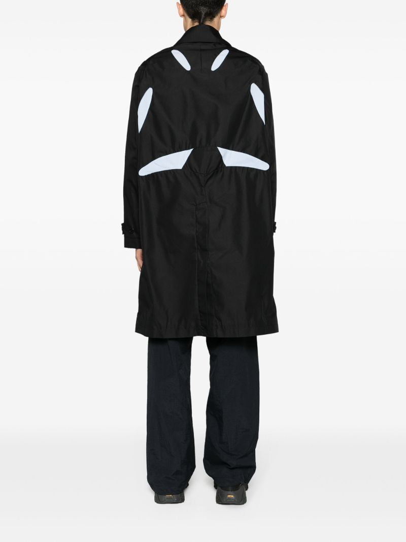Black Panelled Lightweight Coat