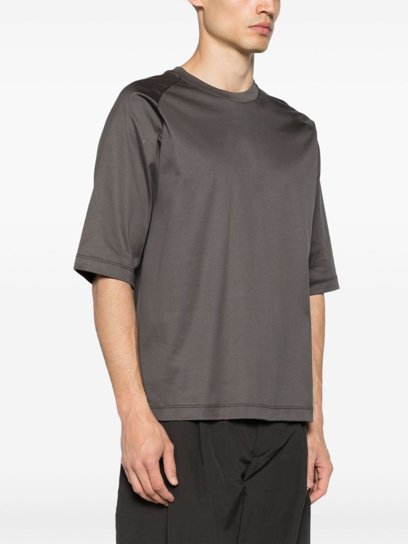 Faded Black and Orange Layered T-shirt